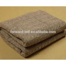 autumn and winter cashmere wool knitted blanket,single soft comfortable cashmere blanket